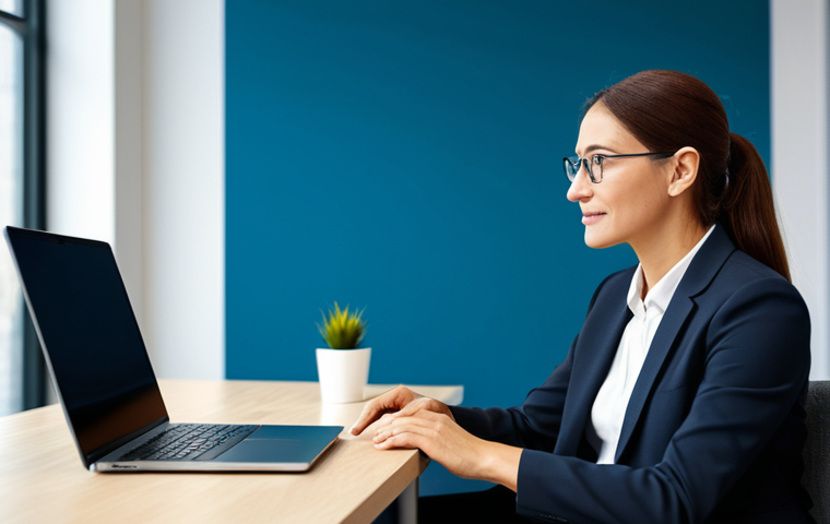 A professional career consultant in a modest business suit is engaged in a one-on-one session with a client. They are seated at a clean, modern office desk with a laptop visible, suggesting a subtle integration of technology. The consultant is actively listening with an empathetic and professional expression, and the client appears focused and engaged. The background is a blurred, contemporary office setting with soft, professional lighting. The image emphasizes human connection and guidance in the age of AI. fully clothed, appropriate attire, safe for work, perfect anatomy, correct proportions, natural pose, well-formed hands, proper finger count, natural body proportions, professional photography, high quality, professional dress, modest clothing, family-friendly content.